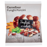Carrefour Funghi porcini Puliti e tagliati Surgelato