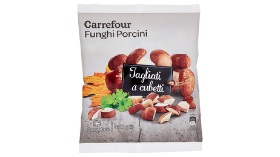 Carrefour Funghi porcini Puliti e tagliati Surgelato