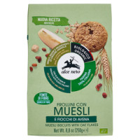 Alce nero Frollini con Muesli con Fiocchi di Avena Bio