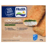 Filetti Croccanti di Merluzzo d'Alaska agli Spinaci 