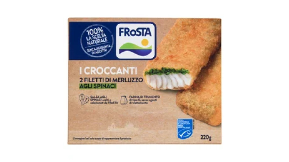 Filetti Croccanti di Merluzzo d'Alaska agli Spinaci 