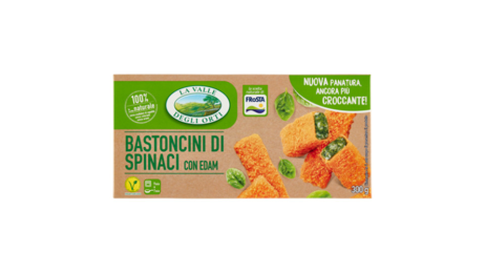 La Valle Degli Orti Bastoncini di Spinaci con Edam 300 g