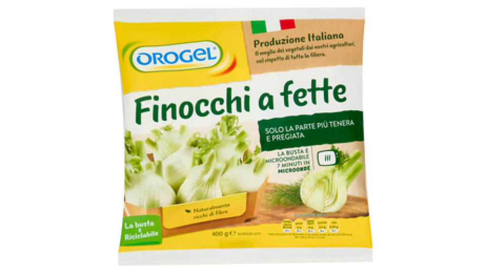 Orogel Finocchi a fette Surgelati