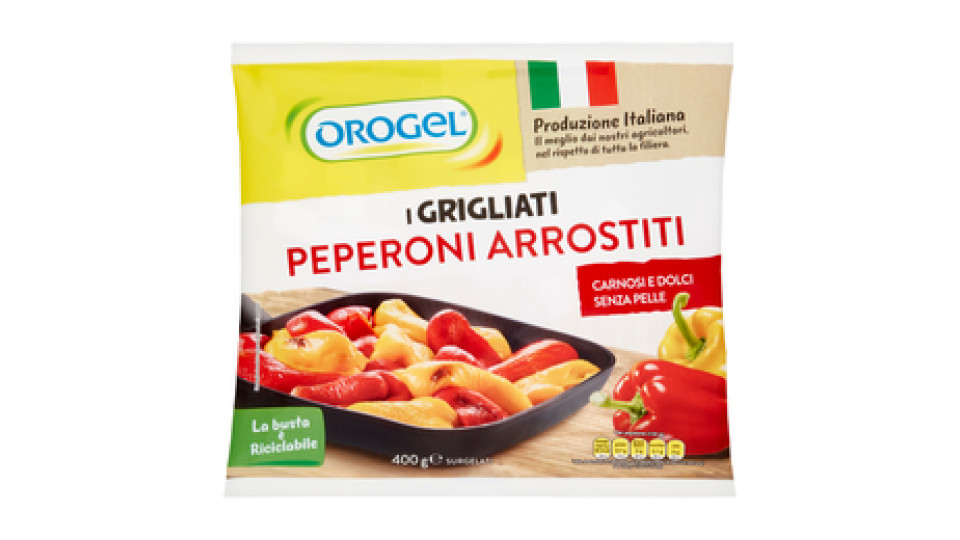 Orogel i Grigliati Peperoni Arrostiti Senza Pelle Surgelati