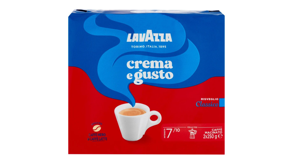 Lavazza - Crema e Gusto, Miscela di Caffè, Gusto Classico