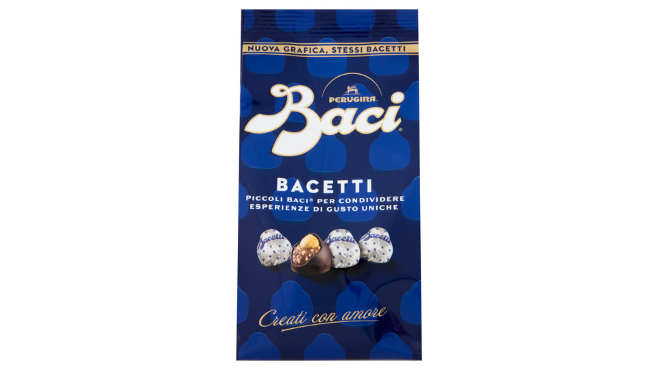 BACI PERUGINA  Cioccolatini fondenti ripieni al gianduia e nocciola intera - tubo [300g]