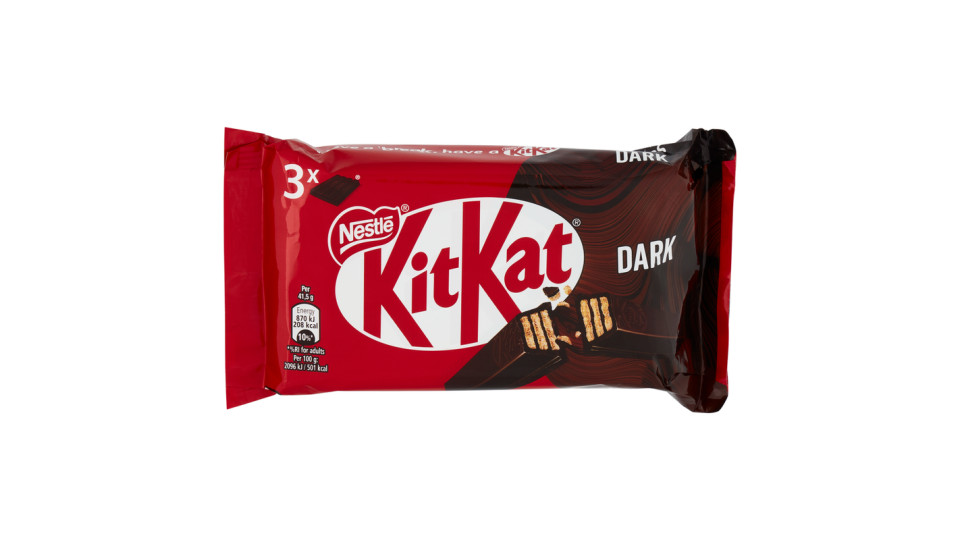 Kit Kat, Dark 70% wafer ricoperto di cioccolato fondente conf.