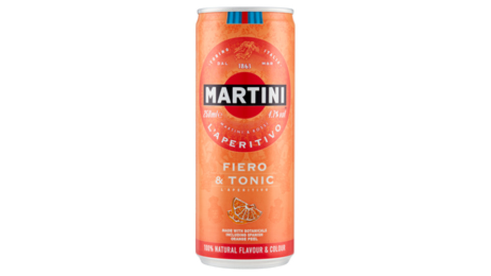 Martini l'Aperitivo Fiero & Tonic 250 ml