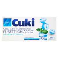 Cuki - Sacchetti Trasparenti, per Cubetti Ghiaccio con Alette di Chiusura 