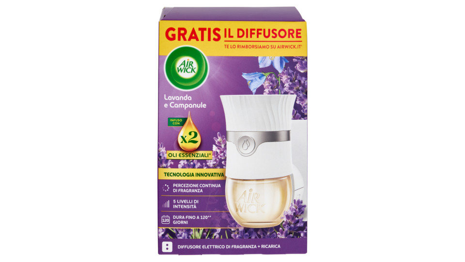 Air Wick Diffusore di fragranze con oli essenziali Mandarino & Arancia Dolce Energizzanti
