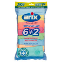 arix Microfibre Panno Multiuso con Antibatterico* 4+2 6 pz
