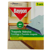 Baygon, trappola adesiva scarafaggi e pesciolini d'argento