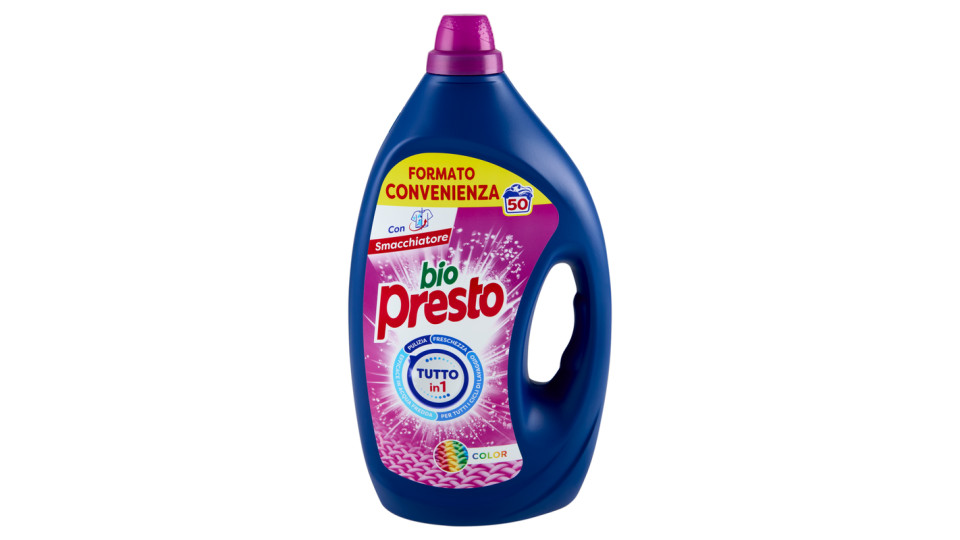 BIO PRESTO Liquido Color 50 Lavaggi 2.250 ml