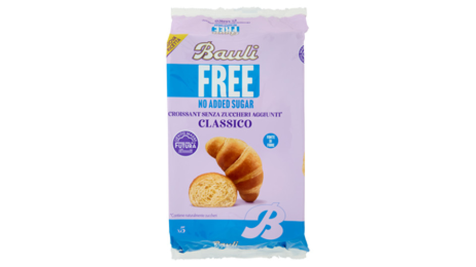 Bauli, il Croissant senza zuccheri aggiunti