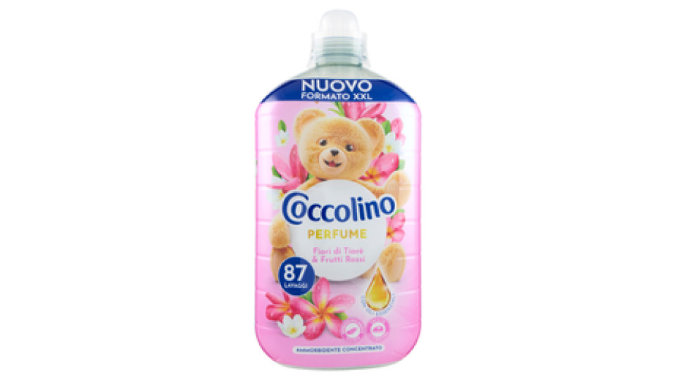 Coccolino Ammorbidente Concentrato Intense Care Fiori di Tiarè & Frutti Rossi 76 Lavaggi 1750 ml