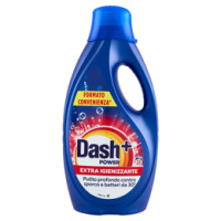Dash Power Detersivo Liquido Lavatrice, Azione Extra-Igienizzante, 2x18 Lavaggi = 36 Lavaggi 2x900ml