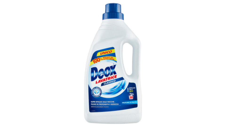Deox Lavatrice Classico Profumo di Pulito, 24 lav, 1200 ml