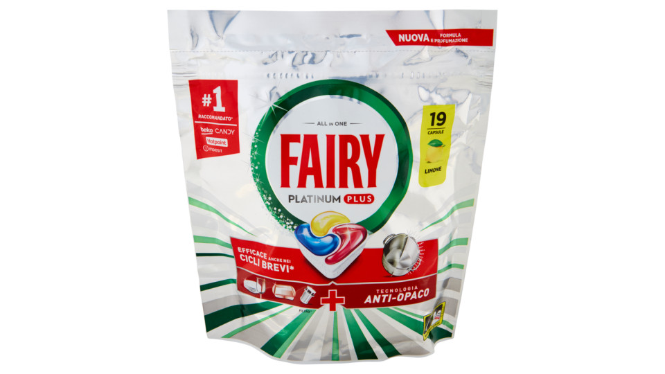 Fairy, Platinum Plus All in One al limone