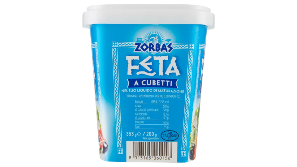 Zorbas Feta DOP a Cubetti