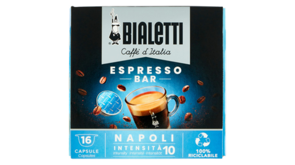 Bialetti I Caffè D'italia Napoli Gusto Forte 16 Capsule