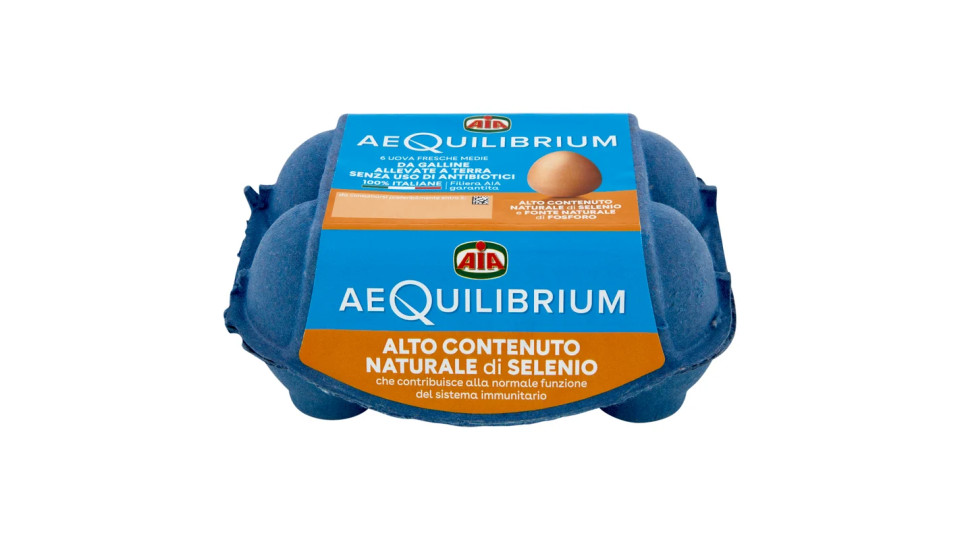 Aia aeQuilibrium da galline allevate a Terra 4 uova fresche