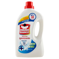 Omino Bianco, detersivo liquido per lavatrice + igienizzante