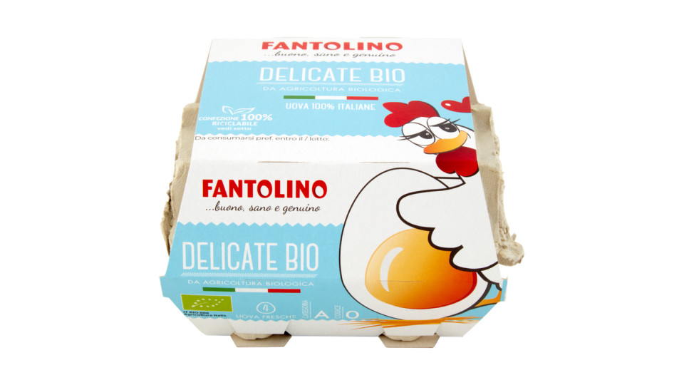 Uova Fantolino Delicato Bio 4 Uova Fresche Biologiche