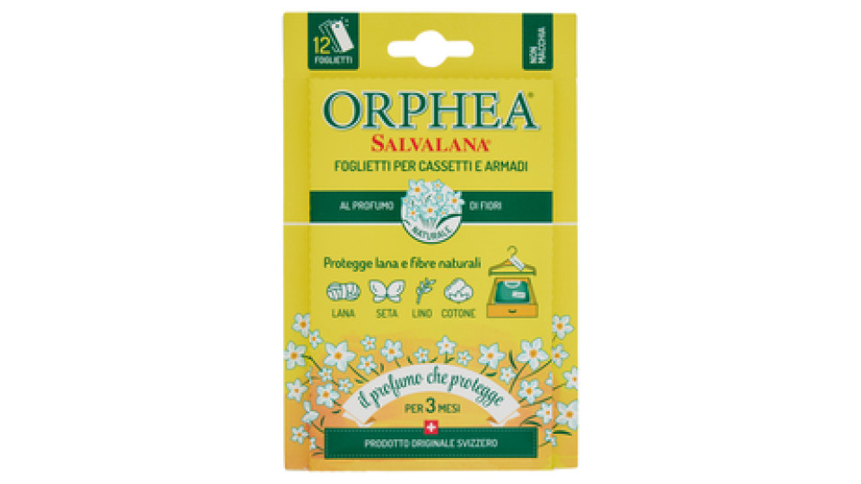 Orphea Salvalana Foglietti Per Cassetti E Armadi Al Profumo Di Fiori