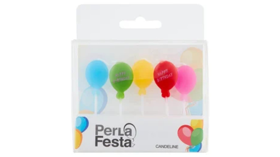PerLa Festa Candeline palloncino colorate