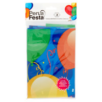 PerLa Festa Tovaglia decorata in plastica 120x180 cm Palloncini