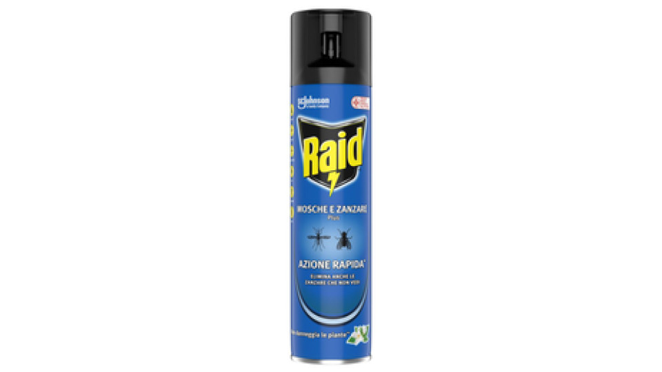 Raid Mosche & Zanzare Insetticida Spray - 3 pezzi da 400 ml [1200 ml]