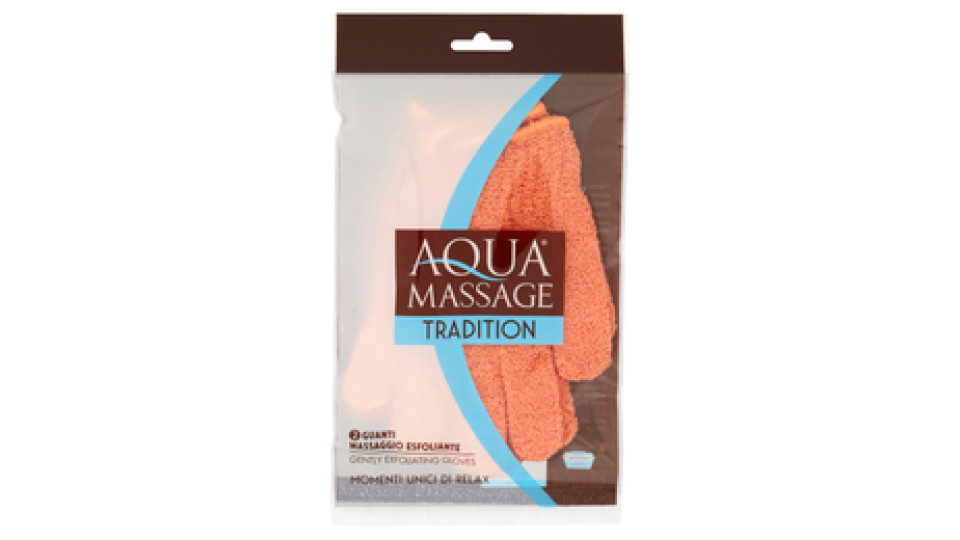 Aquamassage Tradition Guanti Massaggio Esfoliante 2 pz