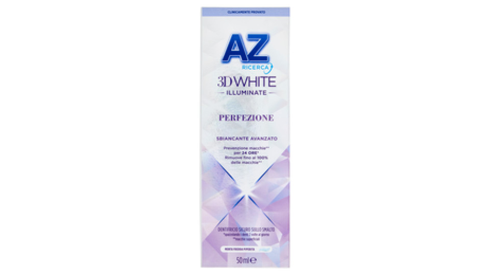 AZ Ricerca Dentifricio 3D White Illuminate Perfezione Sbiancante Avanzato 50 ml