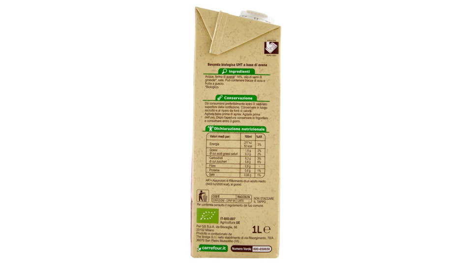 Carrefour Bio Drink Avena