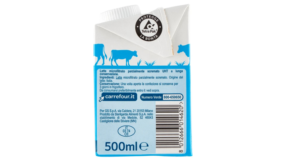 Carrefour Latte UHT Parzialmente scremato