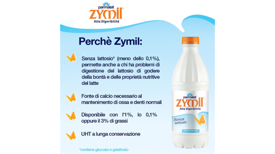 Zymil Alta Digeribilità Senza Lattosio Buono Digeribile