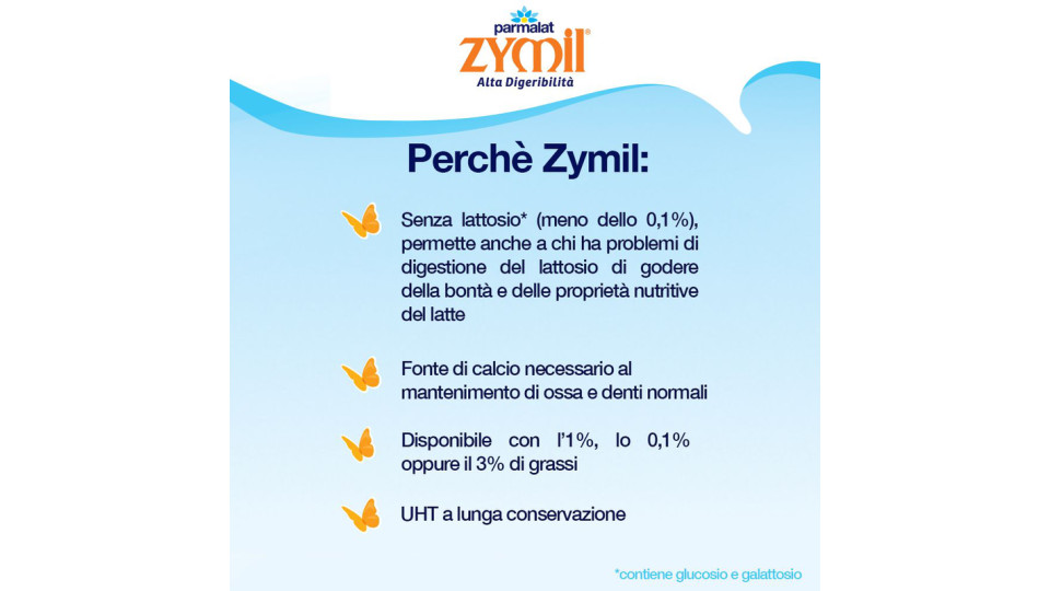 Zymil Alta Digeribilità Senza Lattosio Magro Digeribile