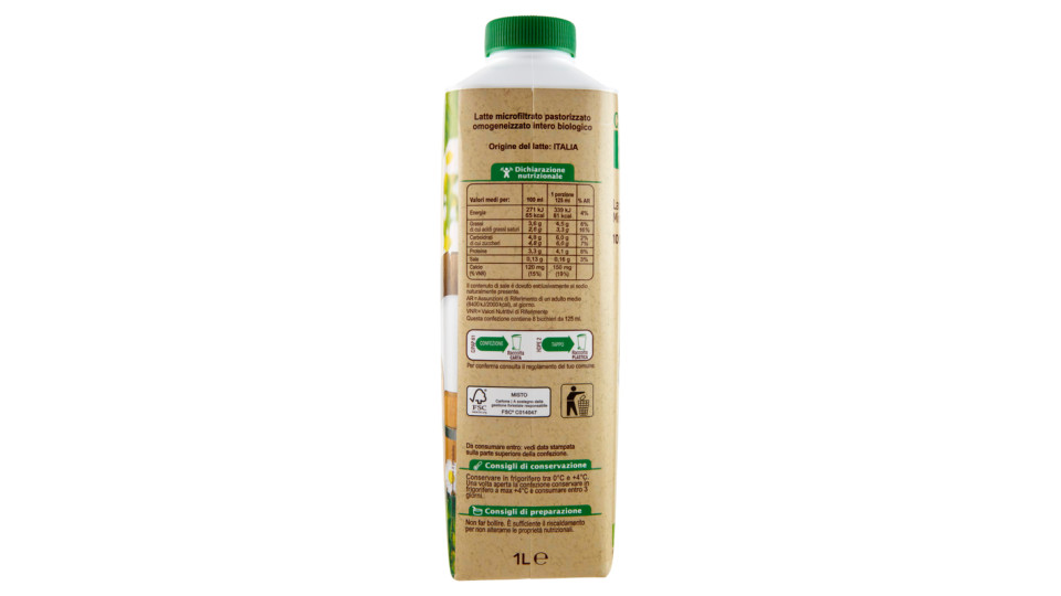 Carrefour Bio Latte Intero Microfiltrato