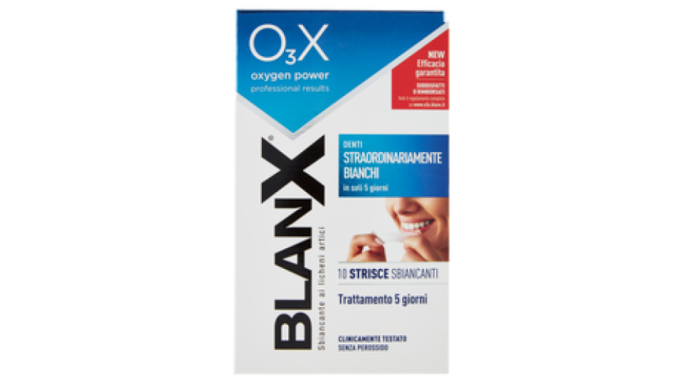 Blanx O₃X oxygen power Strisce Sbiancanti