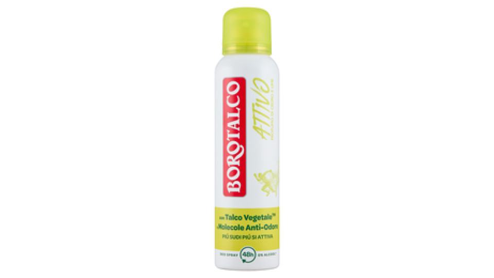 Borotalco Active Profumo di Cedro e Lime Deo Spray 0% Alcool