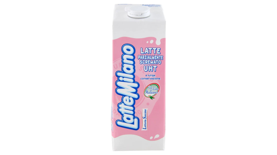 Centrale del Latte Milano latte parzialmente scremato Uht a Lunga Conservazione