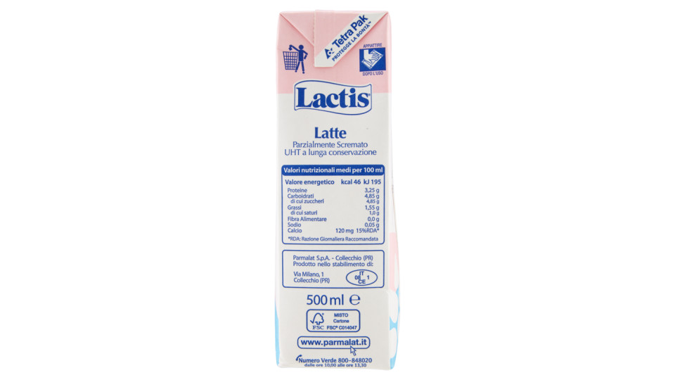 Lactis Latte Fresco Parzialmente Scremato