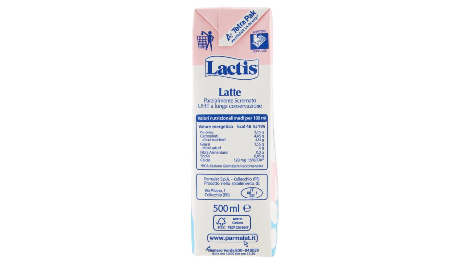 Lactis Latte parzialmente scremato