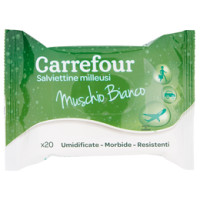 Carrefour Salviettine milleusi Muschio Bianco
