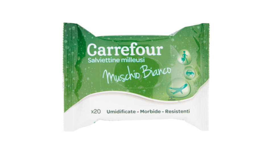 Carrefour Salviettine milleusi Muschio Bianco