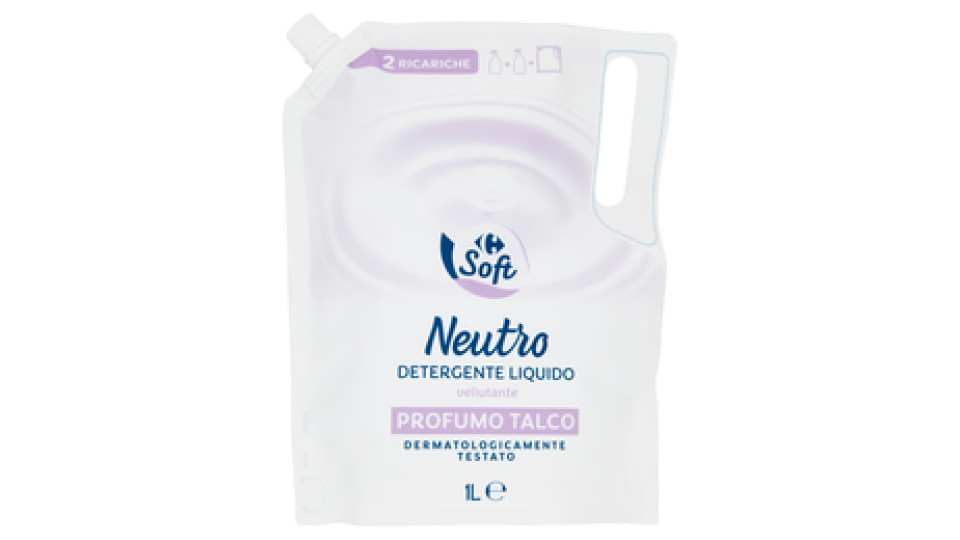 Carrefour neutro Detergente Liquido Profumo Talco