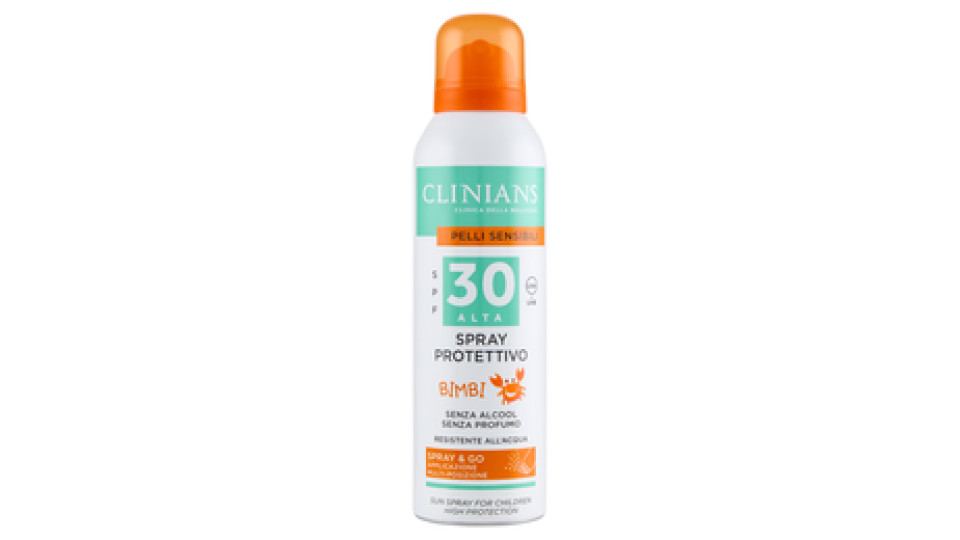 Clinians Pelli Sensibili Spray Doposole Bimbi