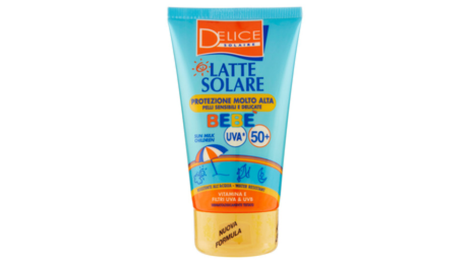 Delice Solaire Latte Solare Bebè Protezione Molto Alta FP50+