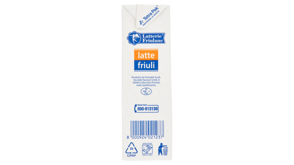 Latterie Friulane latte friuli Latte intero UHT a lunga conservazione