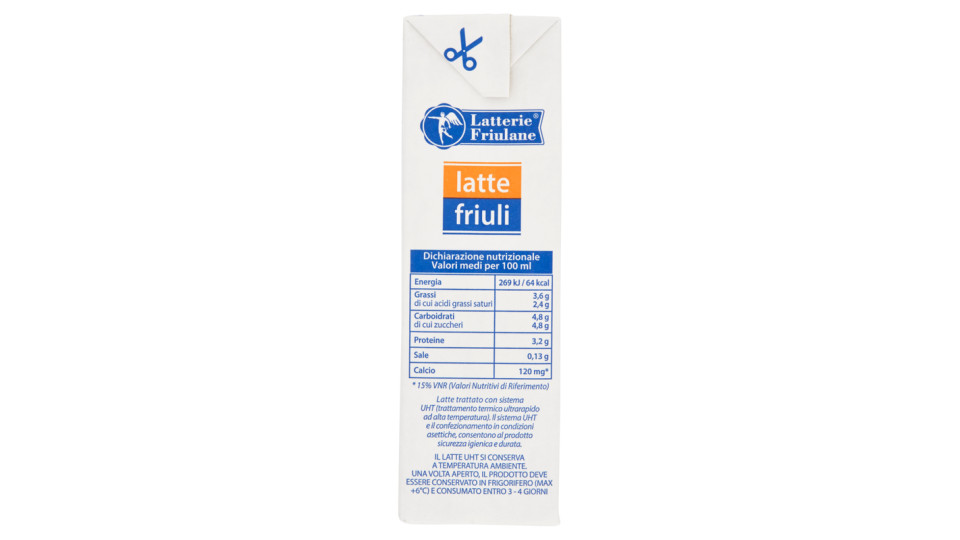 Latterie Friulane latte friuli Latte intero UHT a lunga conservazione